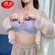Langsha Light Luxury Stills BH BH Schwangere Frauen Unterwäsche reines Baumwollsammeln und Anti-SAG-Stillen BH Spezial Sommer für Schwangerschaft Himmelblau 4xl 34/75 v. Chr.