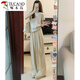 
Woodpecker summer outfit with a complete set of slightly fat outfits, lively and age-reducing, slimming, wide-leg pants, two-piece outfit for women in summer [single] wide-leg pants [fried street salt style outfit S [small person/hot girl outfits to make her look thin and slimming, slimming, pear