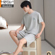 Pajamas modales de hombre de verano Summer de manga corta Set 2025 El nuevo traje de casa de verano de algodón puede estar al aire libre 6630 L