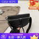 CASA-KUPS包包女款跨境半圆包欧美时尚马鞍包容量新月手工单肩包手拿包批 黑色