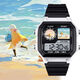 Sky Light Escape Characters Anime Customized Watch Two-dimensional Smart Small Square Electronic Watch Men and Women's Model Students [Fashion Silver-Electronic Watch] z3883 Light Escape Super Value Gift Pack (Extra Long Battery + Gift Box Packaging)