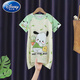 
Disney children's nightgown girls 2024 new cartoon summer short-sleeved thin pajamas girl baby Kulomi home clothes 黑 + 黑 girl nightgown [Pink KT cat] 14 size height 125-13555Jin [Jin equals 0.5 kg] All size