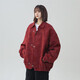 Semir American Retro Jacket for Women 2025 Spring and Autumn New Loose Fashion Casual Chaqueta versátil Top Ankra Red S