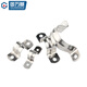 GUWANJI stainless steel U-shaped pipe clamp, riding pipe hoop bracket, pipe buckle, hose hoop, water pipe clamp buckle, 304 thickened M20, 20 pcs/pack