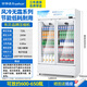 Armoire d'affichage de boisson royale réfrigérée armoire de rangement frais à la porte double porte commerciale commerciale de portes verticales sans air refroidies à air pur reflé