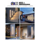 Grand View Garden (DGY) Luz de pared al aire libre Puerta de pared de villa al aire libre Pilar 003U 9227- [Modelo a prueba de lluvia] 9227-150cm-neutral luz