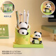 
Qile birthday gift for women's desktop pen holder ornaments for healing; a souvenir for the college entrance examination; a teacher's day work station decoration for the opening season of the school year; a little panda Zhuanzhuan unzipped pen holder