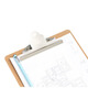 Deli (deli) log metal butterfly clip A4 board folder folder business report folder brown Deli 9227 writing board folder (soil brown) (only)