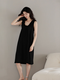 Victoria's style ladies pajamas 2025 new summer suspender nightgown for women's modal pure sexy backless sleeveless pajamas 1391 white M