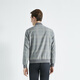 Jinba Herren -Kleidung [einschließlich Wolle] Kurzversionsgeschäft und lässige Frühlings- und Herbstjacke BKDG1101 MITTRIGE GRAY XL