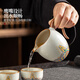 Eight Thousand Lines Ru Kiln Kung Fu Tea Set Lift Teapot Tea Maker High-end Gift Box Holiday Gift Housewarming Gift Souvenir