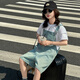 G.Duckkids Girls Girls Grap Borts для женщин Summer Thin 2025 Новый стиль Слим и маленький возраст, уменьшающий возраст, набор подвески с широкой ногой 120 см.