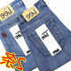 Lee DPRRE Summer Dünne Stretch Jeans -Männergeschäft losen losen locker lässiger Großgröße Hochtütig atmungsaktive kühle Herrenhosen 866 Blau (ein Stück) Bild ist Revers Mirror Display 32 (Taillenumfang 2,5 Fuß)