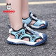 Jungen Zehen Sandalen Sommer 2025 Neue Kinder Beachschuhe mittelgroße Kinder Anti-Schlupf-Weiche Sohle Jungen Sports Sandalen TBDK983 Blau 39 Schuhlänge 24,5 cm
