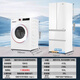 White Haier ice-washing set household 10kg drum washing machine fully automatic refrigerator zero-embedded combination 413L ice-washing set 95% off high cost performance, it is more cost-effective to buy together Haier 413L zero-embedded refrigerator + commander high-end smart investment 10KG elution drum