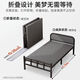 Jiefei folding bed single bed adult home simple bed office nap artifact dormitory lunch break small bed reinforced iron bed [Picture two] 75 wide silent long-term sleeping steel frame thick plate reinforced