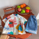 
Liubei children's short-sleeved shirt soft and comfortable lapel summer boy boy shirt cartoon trendy casual top cardigan p7027 single shirt 130 CM