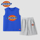 Dickies Ropa para niños Summer Campo sin mangas para niños en pequeños pantalones cortos transpirables para niños