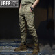 Jeep Spirit Live Sendung dieselbe reine Baumwolle Casual Hosen für die amerikanische Modemarke für Männer Retro Loose Frühling und Herbst Sommer Arbeiten Outdoor-Fußhosen Khaki 679 Sommerstil regulär 28 Vorschläge 90-110jin [Jin gleich 0,5 kg]