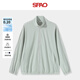 
SPAO Korean same casual jacket men and women same style outdoor fitness sports breathable stand collar jacket SPFS25SF01LD light gray# solid color M