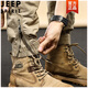 JEEP SPIRIT春秋夏季纯棉工装裤男女束脚裤休闲宽松男士裤子 679卡其色 (夏款) 28 (建议95-110斤)