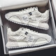 
Lunga men's shoes 2025 summer new breathable versatile sports casual shoes for men's fashionable white shoes thick-soled dad shoes RF-C681 green 41