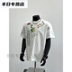 Tyburn Summer Trend American Graffiti Cartoon Round Hals kurzärmelig T-Shirt VERSATILE LOSSE LOSSE TOP AMMABLEMABEHALTE SCHLAGTE KOMMELEEVED (vordere D9735) (Empfohlen 90-110jin [Jin entspricht 0,5 kg]))
