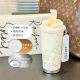 Tuojin Alemania de calidad importada de mariposa Termos Copa NUEVO VALOR CAFÉ PORTABLE CAFÉ ANTIGUO WHITE-BXAB6190 Tapa interna de cerámica de mariposa
