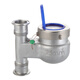 Yonghuan 304 Edelstahl Schnelllast vertikaler Wassermesser unter Einlass- und Auslasswassermesser Sanitärklemme Wassermesser DN15252 kaltes Wasser DN25 Chuck 50,5 Up Einlass und Auslass