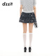 DZZIT [Little lulu joint series] Disu skirt 2025 autumn dot cake skirt women 3J3S2164A black S