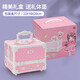 Aozhijia (Aozhijia) Kinderkosmetikspielzeug Girls Girls's Day Geschenk Make -up Make -up Box Lippenstift Nagellack Prinzessin Set [Porträtbox] Luxus und exquisite Schönheitsbox Blau