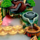 Él Jiagong Regalos creativos pequeños Rockery Flowing Water Desktop Ornnnments Decoración Humidificador Craft 12044 Sin niebla