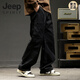 
JEEP SPIRIT Fashion Simple and All-Match Casual Pants Men's Fashionable Brand Summer Thin Loose Breathable Straight Working Pants 2024ZGX-9856 Apricot Color 2025 M
