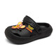 Children's slippers boys and girls hole shoes cartoon new style boys' shit feel home baby indoor anti-slip slippers DL1555-2 pink 29 -30 (inner length 20cm)