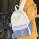 Schoolbag Junior High School Ins College Student Rucksack Großkapazität Reisen Neue Bergstasche vielseitige und leichte Rucksack im Freien im Freien lila
