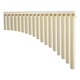 Tiger Roaring Dragon Roaring Easy Learn Panflute Musical Instrument 18-tube Children 16-tube Beginner Primary School Students' Flute Introduction Special New Student Blow Tube C Adjustment Arc Professional 18-tube Black [Buy 1 Get 8 Free]