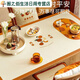 Green dyed table mats, coffee table tablecloths, waterproof and oil-proof dining table mats, TV cabinets, books, anti-fouling household leather oval, Daji Dali, you can contact customer service, no refunds, no exchanges