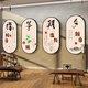 Guzheng Diseño del aula Decoración Fingering Music Training Class Segetación de pared de la pared Store Fondo de pared cultural