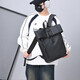 Neue Modetrendy große Kapazität wasserdichtes Rucksack Rucksack Einfacher Freizeitcomputerbeutel Student Reisetasche Rucksack Schwarz Schwarz