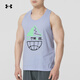 Ropa para hombres de Under Armour, nuevo chaleco deportivo de verano Ropa de fitness de carrera transpirable, ropa de entrenamiento con camiseta sin mangas, 1383922t 1383922-539 L