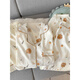 Arctic Velvet Kapibala-Pyjamas für Frauen im Sommer 2025 Neue reine Baumwollgaze niedliche Studenten Drei-teilige Heimkleidung Sommerwolke Cotton-J9901# Paradise Puppy Drei-teilige Set M [Vorschlag 75-100jin [Jin gleich 0,5 kg]]