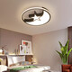 Opudakochi Deckenlampe Wohnzimmer Guangdong Zhongshan Schlafzimmer Wohnzimmer Deckenlampe moderne einfache Studiengang Balkon Lampe Neue Stil 9215 Aromatische Form 50 cm schwarz drei Farben