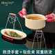 HUYO304 Stainless Steel Anti-scalding Bowl Clamp Kitchen High-end Plate Lifter Steaming Vegetable Clip Food-grade Plate Plate Artifact High-end Model Extra Large Bold 304 Steel