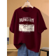 
Kang Duomi women's short-sleeved high-end top for women without deformation at all. Burgundy pure cotton T-shirt in summer new style versatile 1047# Burgundy [pure cotton] S [recommended 80-100Jin [Jin equals 0.5 kg]]