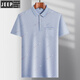 Jeep Spirit Summer Summer de mediana edad de hielo de mediana edad camiseta de manga corta de la manga corta POTO POLO POLO DE POLO BASE BASE BASE MEDIA Y MEDIO DE MEDIA Y ADICIONAL T 9851 GRIS XL 52/175