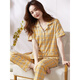 Victoria's style pajamas summer women's cotton short-sleeved trousers spring and autumn red plaid middle-aged mother's large-size home clothing FTX-9923 M - Recommended 80-95Jin [Jin equals 0.5 kg]