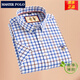 Meister Polo Paul Offizielle Marke Plaid kurzärmeliges Hemd Herren Sommer dünne Pure Cotton Business Casual Hemd mittleren Alters D2629 41