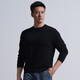 Longya Yinzhi Yunrong Merino wool round neck/V neck/half turtleneck sweater autumn and winter men's casual top, dark gray (round neck) M 175/96A