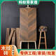 Ni Zhier's full-ceramic finely carved velvet fish bone pattern tiles 600x1200 matte antique living room bedroom dining room anti-slip 12605 600X1200