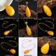 DL 1998 Fat Donglai same style pendant beeswax natural l 2025 new trendy silver inlaid blood amber necklace lock No. 1 box chain